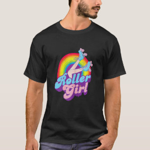 Camiseta Roller Chica de rodillos vintage Skate Retro Skate