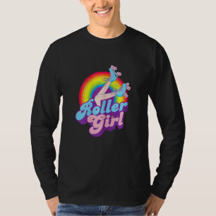 Camiseta Roller Chica de rodillos vintage Skate Retro Skate