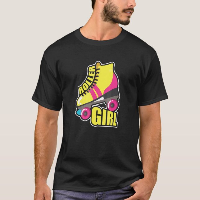 Camiseta Roller Chica Roller Skates Rollerblade Inl (Anverso)