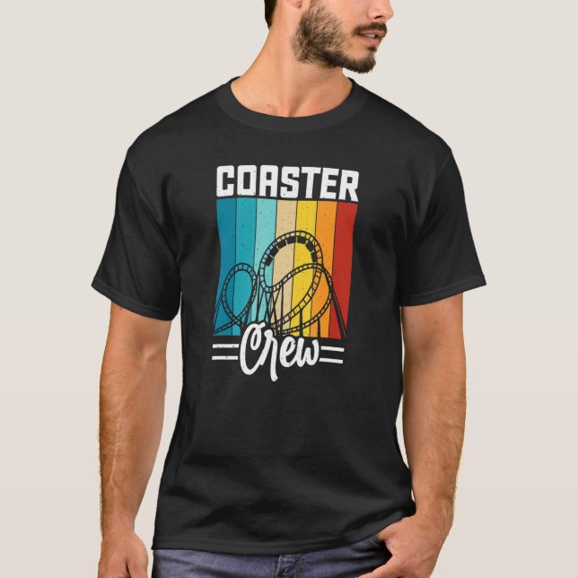 Camiseta Roller Coaster Crew Estilo Retro Parque Temático A (Anverso)