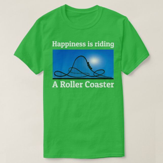 Camiseta Roller Coaster Divertido Park (Diseño del anverso)