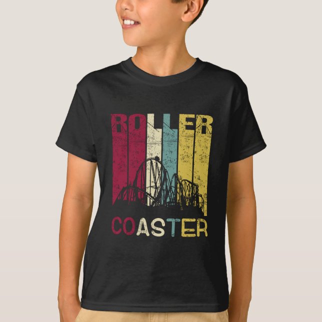 Camiseta Roller Coaster Retro Vintage Silhouette gift (Anverso)