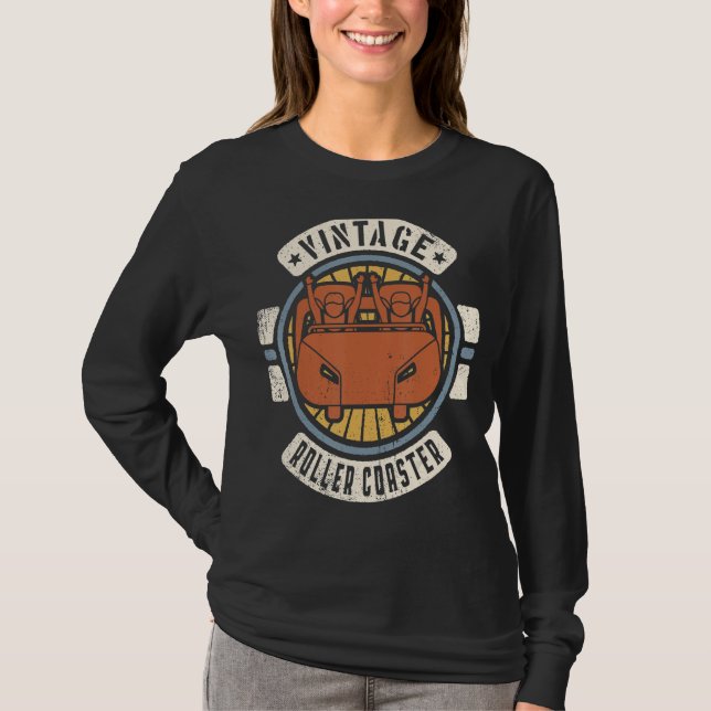 Camiseta Roller Coaster Vintage Classic Retro 60s 70s (Anverso)