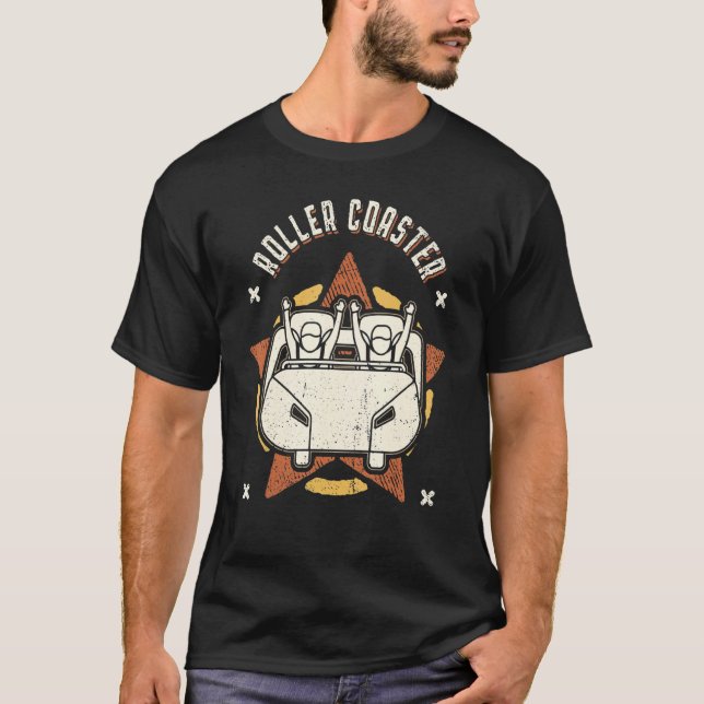 Camiseta Roller Coaster Vintage Retro Classic (Anverso)