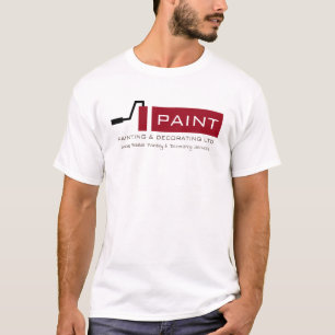 Camiseta Roller de pintura roja, anuncio de pintador y deco