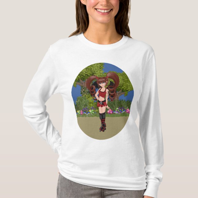 Camiseta Roller Derby Anime Fairy Skin (Anverso)