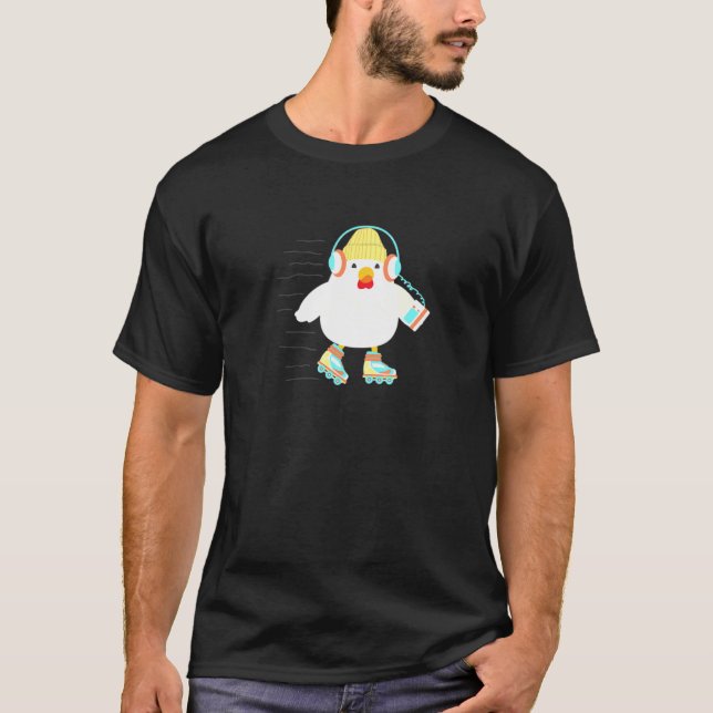 Camiseta Roller Derby Chick Rollerskating (Anverso)