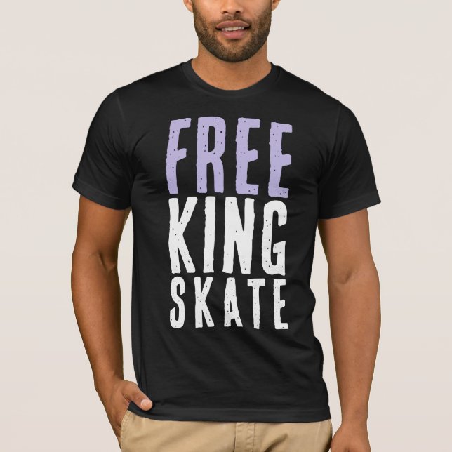 Camiseta Roller Derby Freaking Skate T-shirt (Anverso)