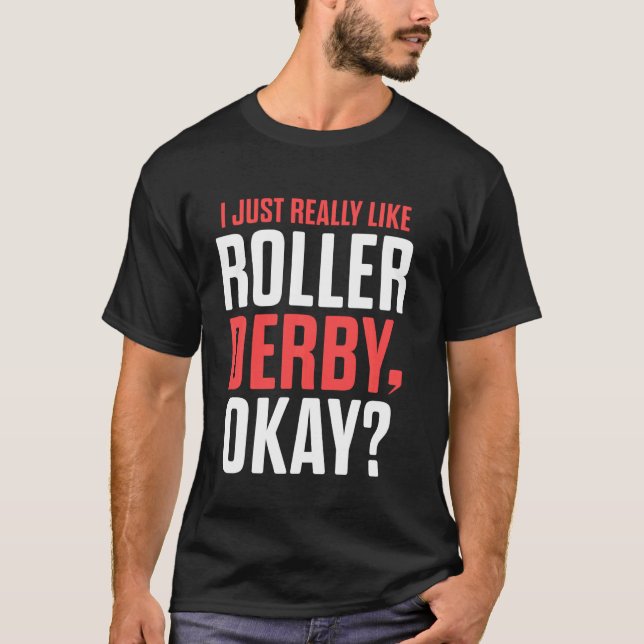 Camiseta Roller Derby Player Like Skating Team (Anverso)