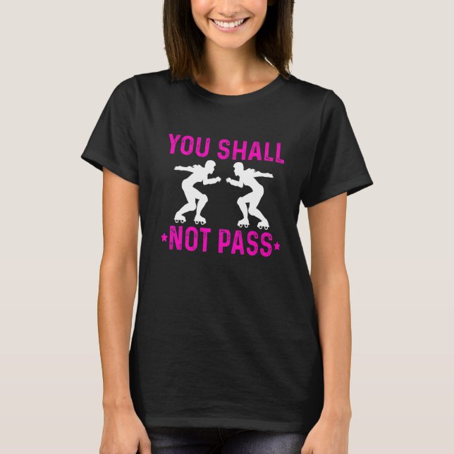 Camiseta Roller Derby Player pasada Skating Team (Anverso)