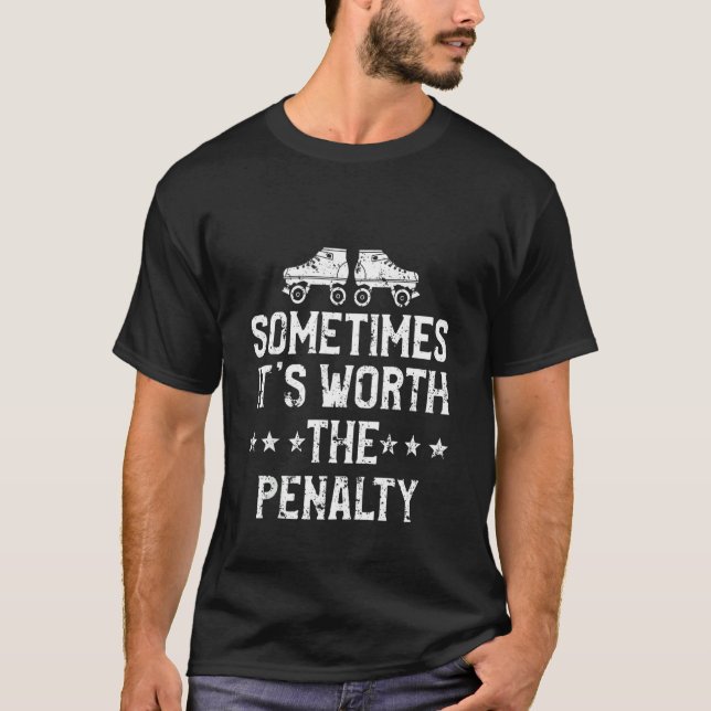 Camiseta Roller Derby Player Penalty Sking Team (Anverso)
