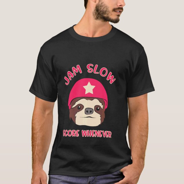 Camiseta Roller Derby Player Slow Skating Team (Anverso)
