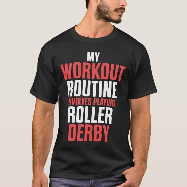 Camiseta Roller Derby Player Workout Skout Team (Anverso)