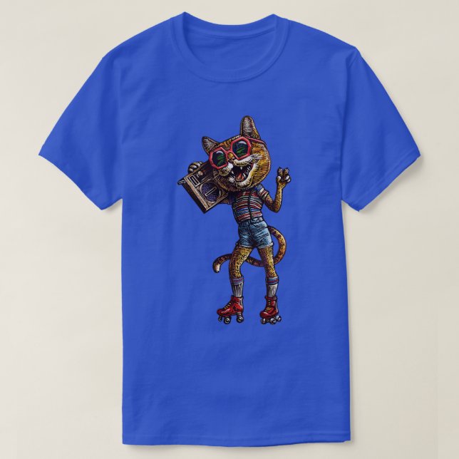 Camiseta Roller Disco Kitty (Diseño del anverso)