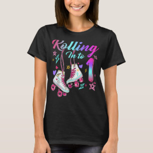 Camiseta Roller en patinaje de primer cumpleaños de 1 año