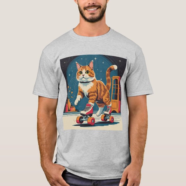 Camiseta Roller Kitty Skate Night (Anverso)