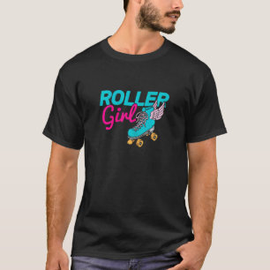 Camiseta Roller patinador de patinaje sobre ruedas Chica