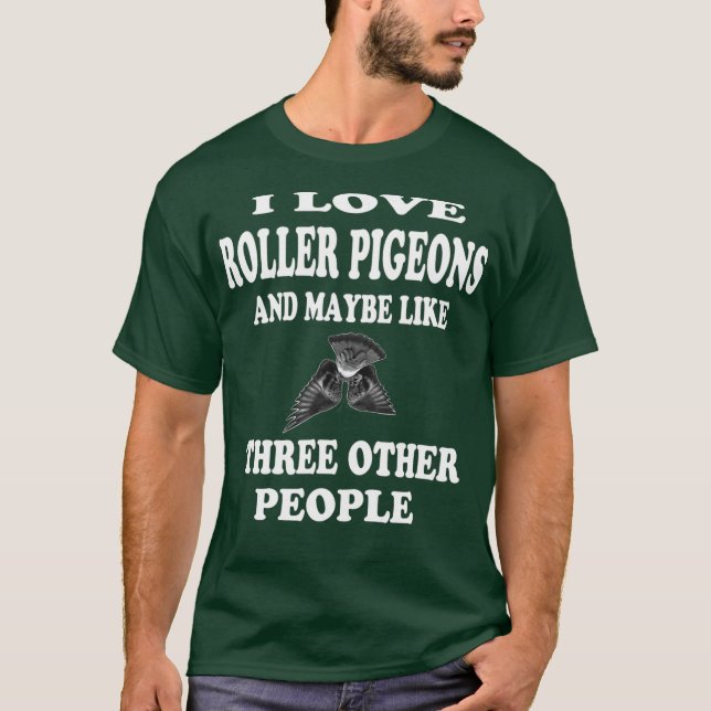Camiseta Roller Pigeons T Shirt Gift Birmingham Roller (Anverso)