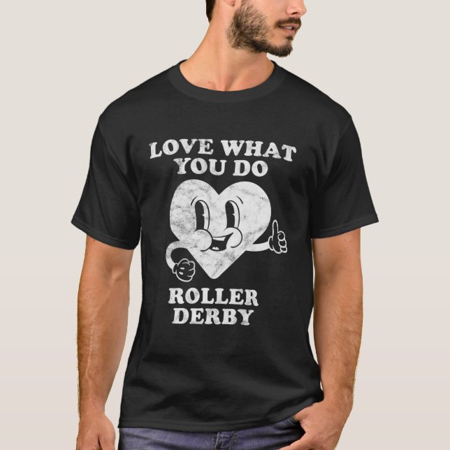Camiseta Roller retro vintage Derby Lover (Anverso)