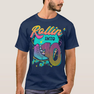 Camiseta Roller Skate 10.ª fiesta de cumpleaños en 10 R