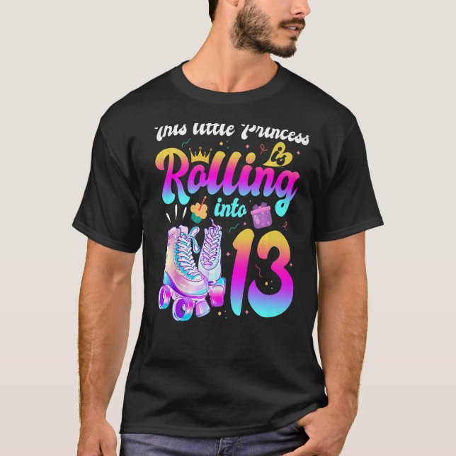 Camiseta Roller Skate Chica 13 años Fiesta (Anverso)