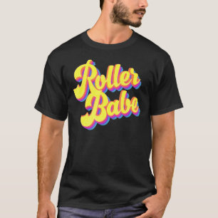 Camiseta Roller Skate Retro 70 Derby Skater Babe Roller Di