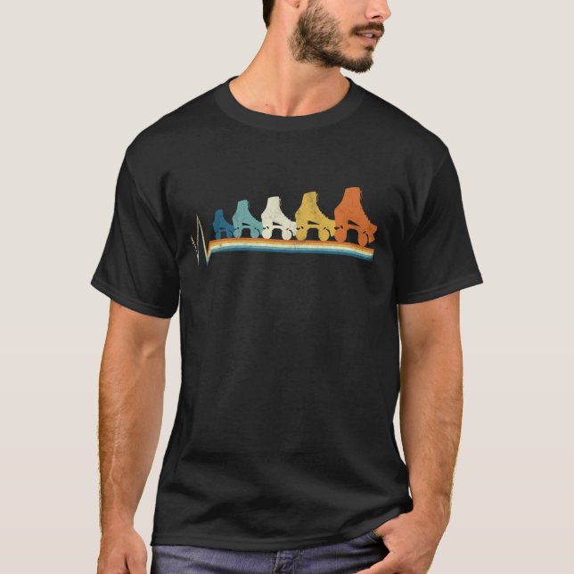 Camiseta Roller Skate Retro Roller Skate 1970 Retro (Anverso)