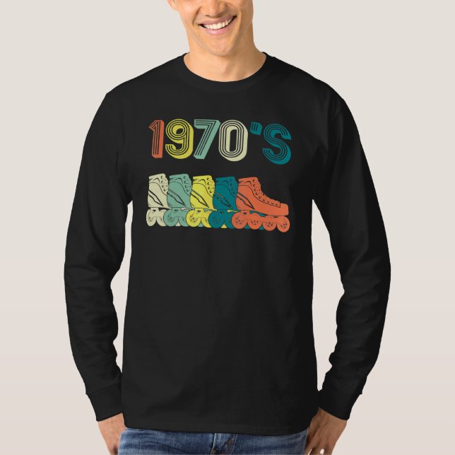 Camiseta Roller Skate Skating 70s Retro (Anverso)