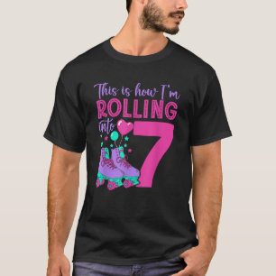 Camiseta Roller Skates de 7 Chicas de 7 Años