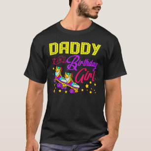 Camiseta Roller Skates Patinando A Papi Del Chica De Cumple
