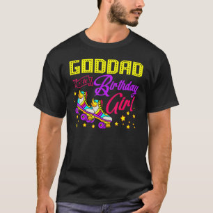 Camiseta Roller Skates Patinando Al Padrino Del Chica De Cu