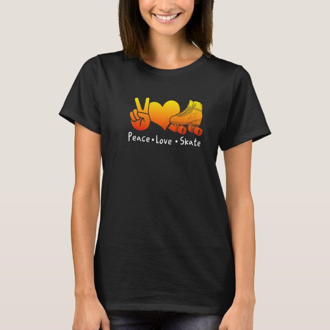 Camiseta Roller Skates Rollerskating Ochties Outfit 70s P (Anverso)