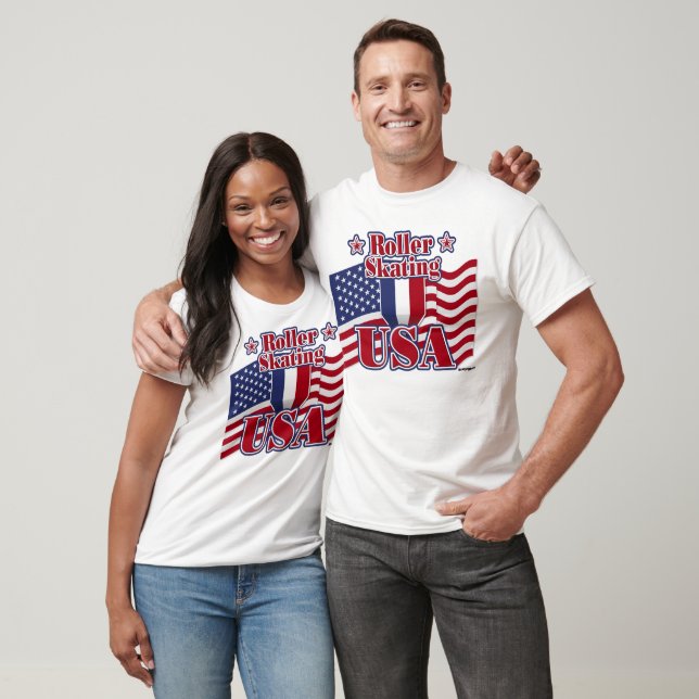Camiseta Roller Skating USA (Unisexo)