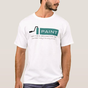 Camiseta Roller verde azulado de pintura, anuncio de pintad