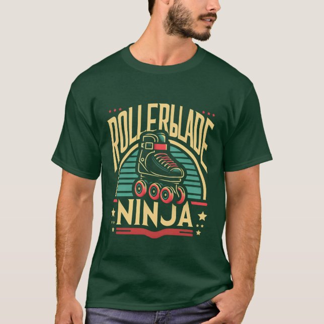 Camiseta Rollerblade Ninja divertido (Anverso)