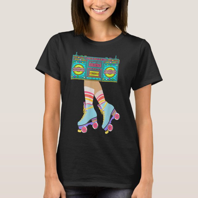 Camiseta Rollerskates 80's Roller Disco Skating (Anverso)