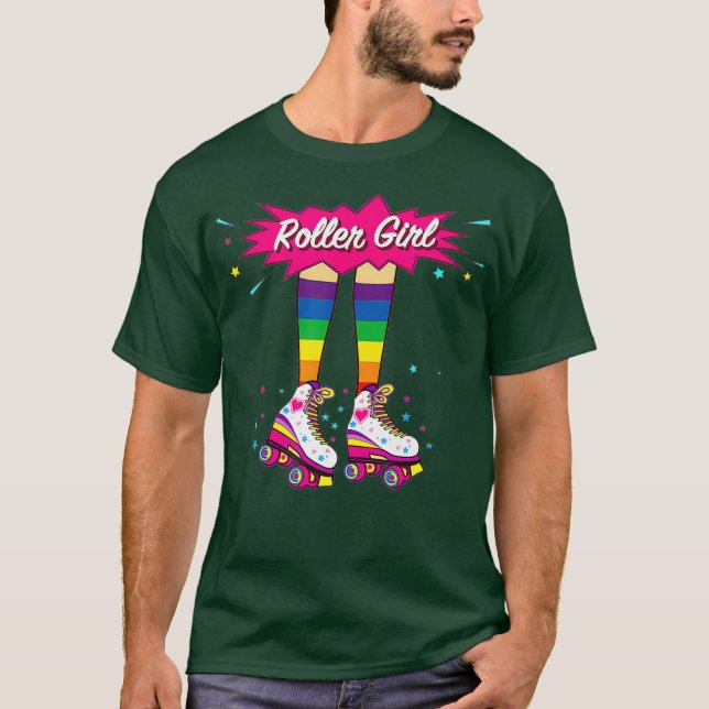 Camiseta Rollerskates de los años 80 Disco de patinaje sobr (Anverso)