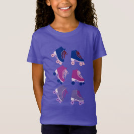 Camiseta Rollerskates Retro Púrpura