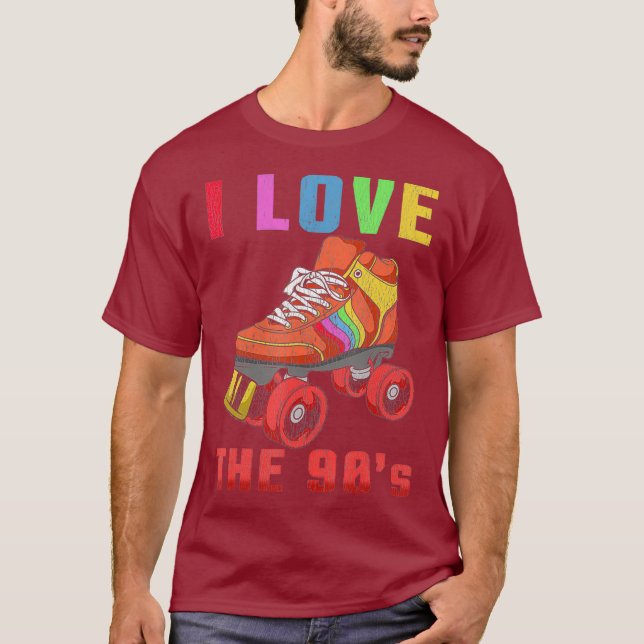 Camiseta Rollerskates T Shirt Vintage Skating (Anverso)