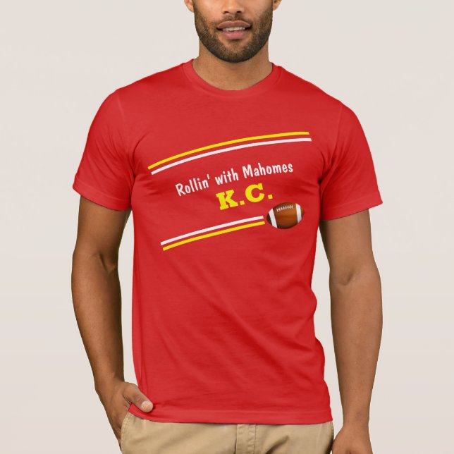 Camiseta Rollin con el Skyline Mahomes Kansas City (Anverso)
