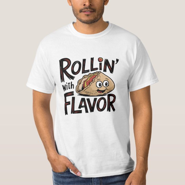 Camiseta Rollin’ con sabor (Anverso)