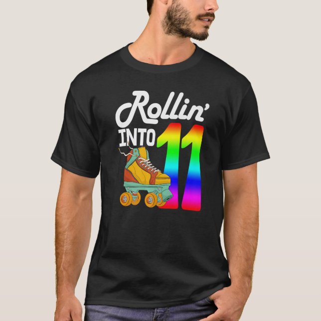 Camiseta Rollin En 11 Mujeres Patinando Zapatos Nacidos (Anverso)