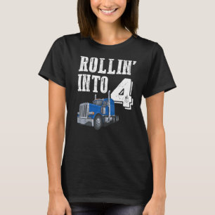 Camiseta Rollin En 4 Camión De Trailer Big Rig Semi 4º Naci