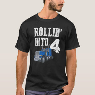Camiseta Rollin En 4 Camión De Trailer Big Rig Semi 4º Naci