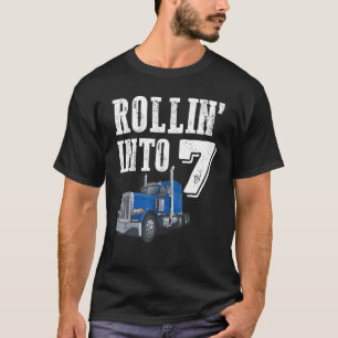 Camiseta Rollin en 7 Big Rig Semi Trailer Truck 7nacer