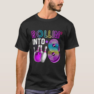 Camiseta Rollin en 8 Bowling Birthday Party 8º cumpleaños