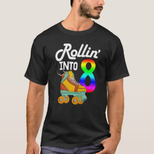 Camiseta Rollin En 8 Mujeres Patinando Zapatos Birthda