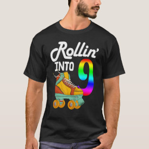 Camiseta Rollin En 9 Mujeres Patinando Zapatos Birthda