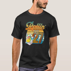 Camiseta Rollin' en el 27º Bowler de cumpleaños, bebé de 27