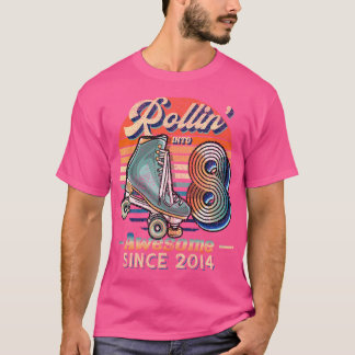 Camiseta Rollin' En El 8 Impresionante Patinaje De Patinaje